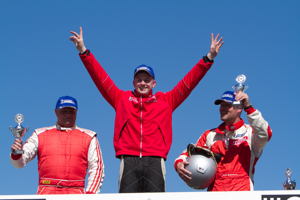 Niklas Dall Knudsen fører Citroën DS3 Cup 2013
(Foto: Gripping Media)